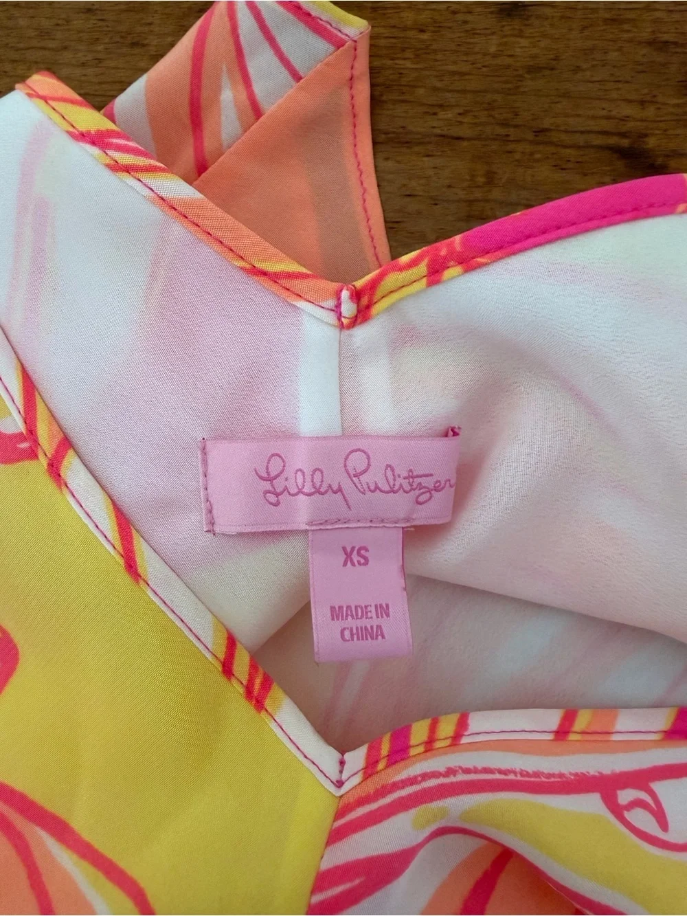 Lilly Pulitzer Clara Trapeze Slip Silk Dress Just A Splash Orange Pink Womens XS